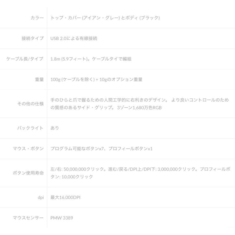 Lenovo LEGION M500 RGB ゲーミングマウス 7ボタン プログラム 有線 レノボ レギオン GY50T26468 (06) | Legion | 02