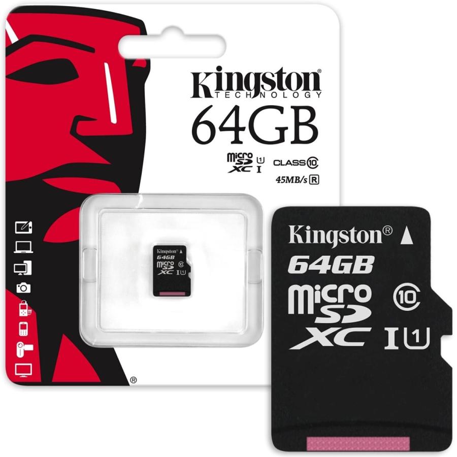 Kingston microSDXCカード 64GB class10 UHS-I 対応 (1C) キングストン SDC10G2/64GBSP | Kingston