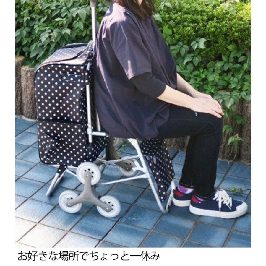 CARROS FH-001 ショッピングカート 椅子付き ３輪構造 キャスター 28L WONSON (14) |  | 02