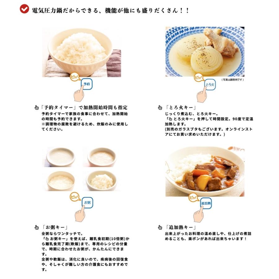 ワンダーシェフ OEDC30-R1 電気圧力鍋 3L 浜田陽子 クッキングブック付き 310163 (10) |  | 03
