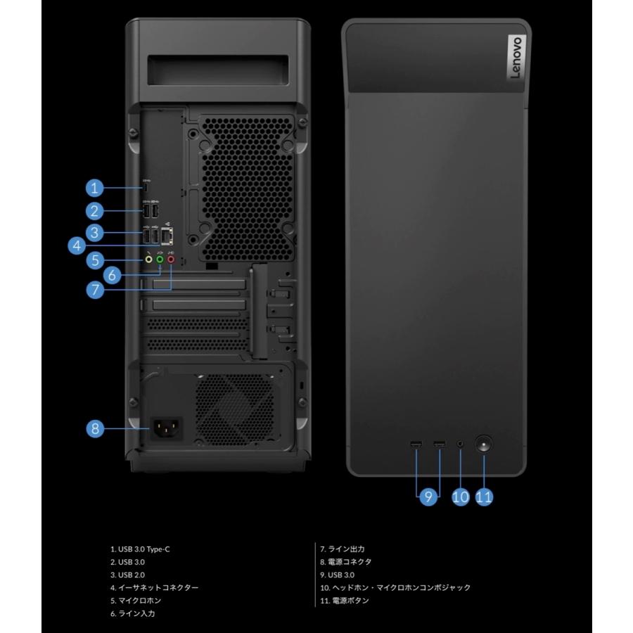 Lenovo 90NC00KKJM LEGION T550i Core i7 RTX 3070 16GBメモリー 2TB HDD 512GB  (12) | Legion | 03