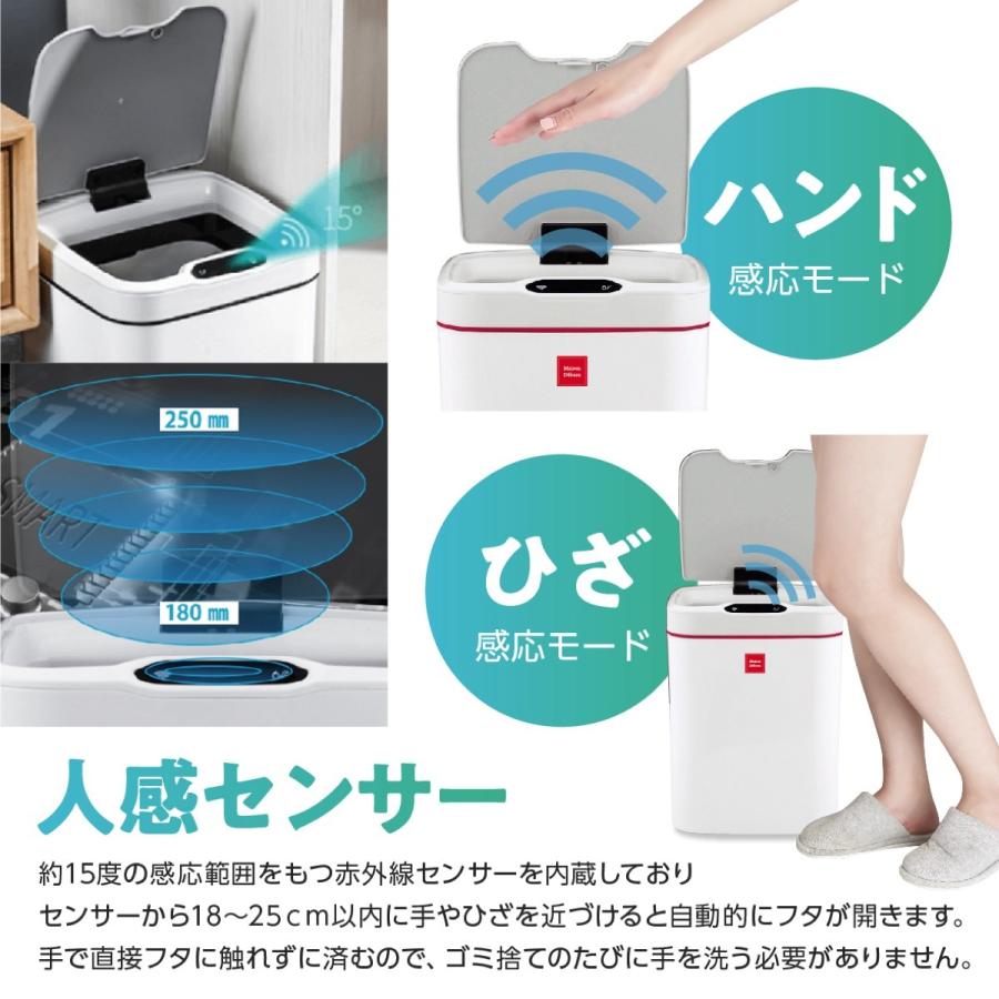 MaisonDebora センサー式 自動開閉 ゴミ箱 15L  人感センサー 振動センサー マクアケ メゾンデボラ (10) |  | 03
