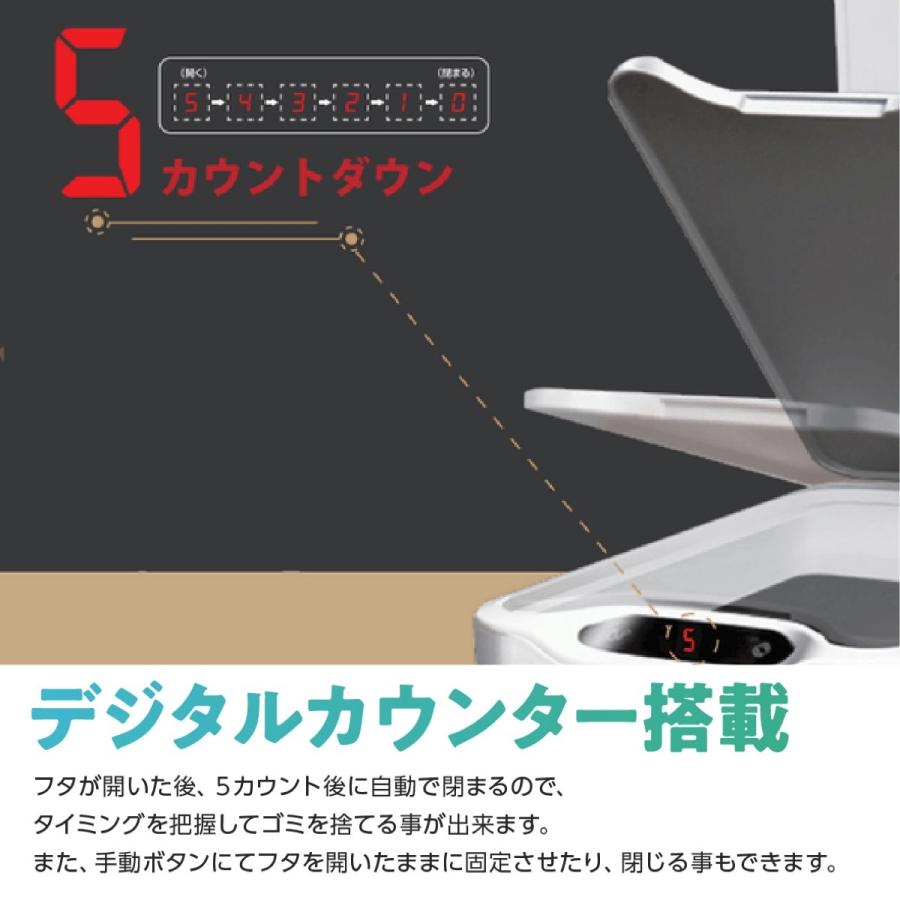 MaisonDebora センサー式 自動開閉 ゴミ箱 15L  人感センサー 振動センサー マクアケ メゾンデボラ (10) |  | 06