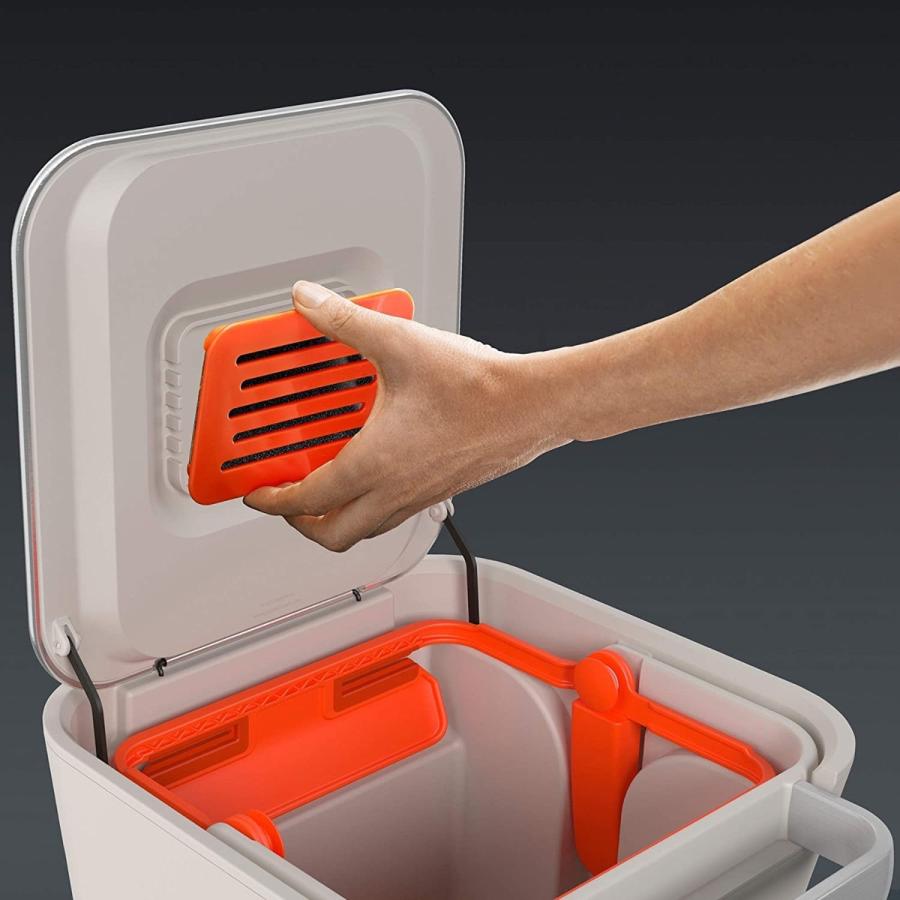 Joseph Joseph 30039 クラッシュボックス 20L ストーン  ペダルオープン ジョセフジョセフ (16) | Joseph Joseph | 05