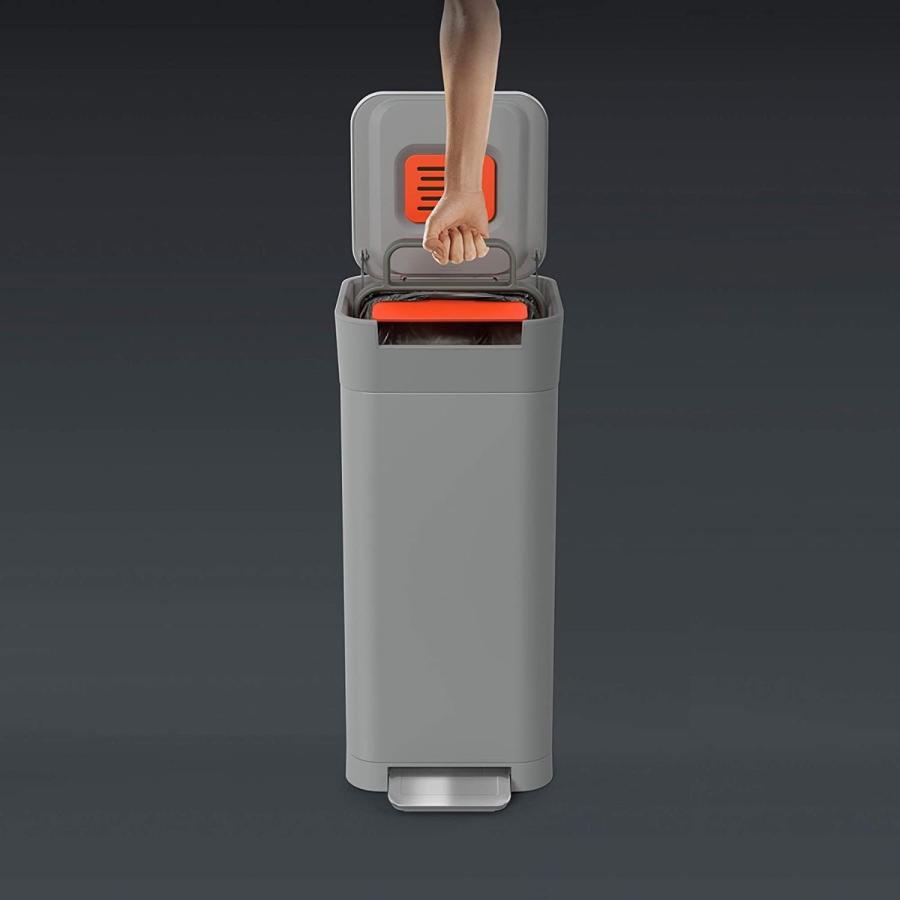 Joseph Joseph 30052 クラッシュボックス 20L ペブル 圧縮ごみ箱 ペダルオープン ジョセフジョセフ (16) | Joseph Joseph | 02