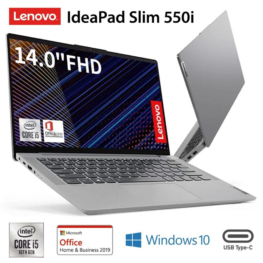 Lenovo 82FE00ABJP IdeaPad Slim 550i Core i5 14.0型 Microsoft Office Home & Business 2019 レノボ (10) | 