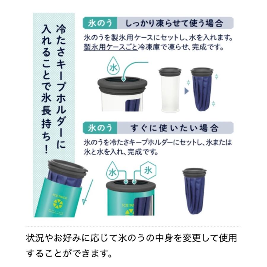 Peacock 氷のう 冷たさキープホルダー付き  0.5L 保冷 アイスパック 氷嚢 ピンク アイシング ピーコック (06) | ピーコック魔法瓶工業 | 06