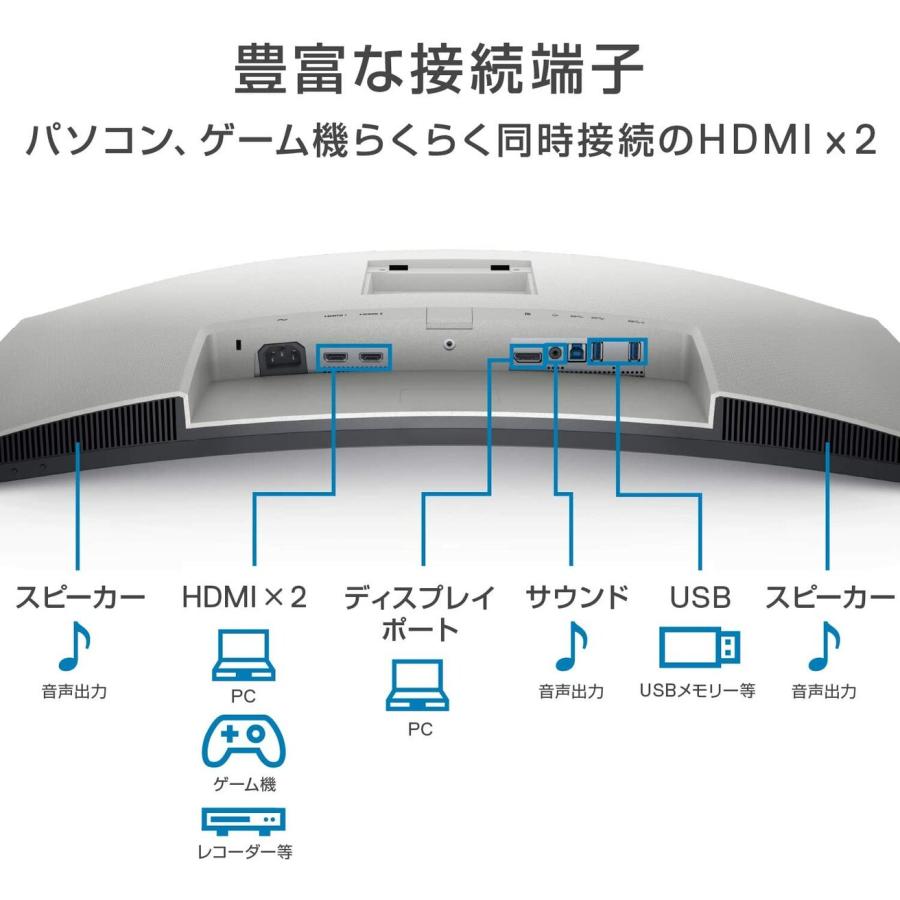 Dell S3221QS 31.5インチ ワイドモニター 4K 曲面 ー AMD FreeSync (16) | DELL | 05