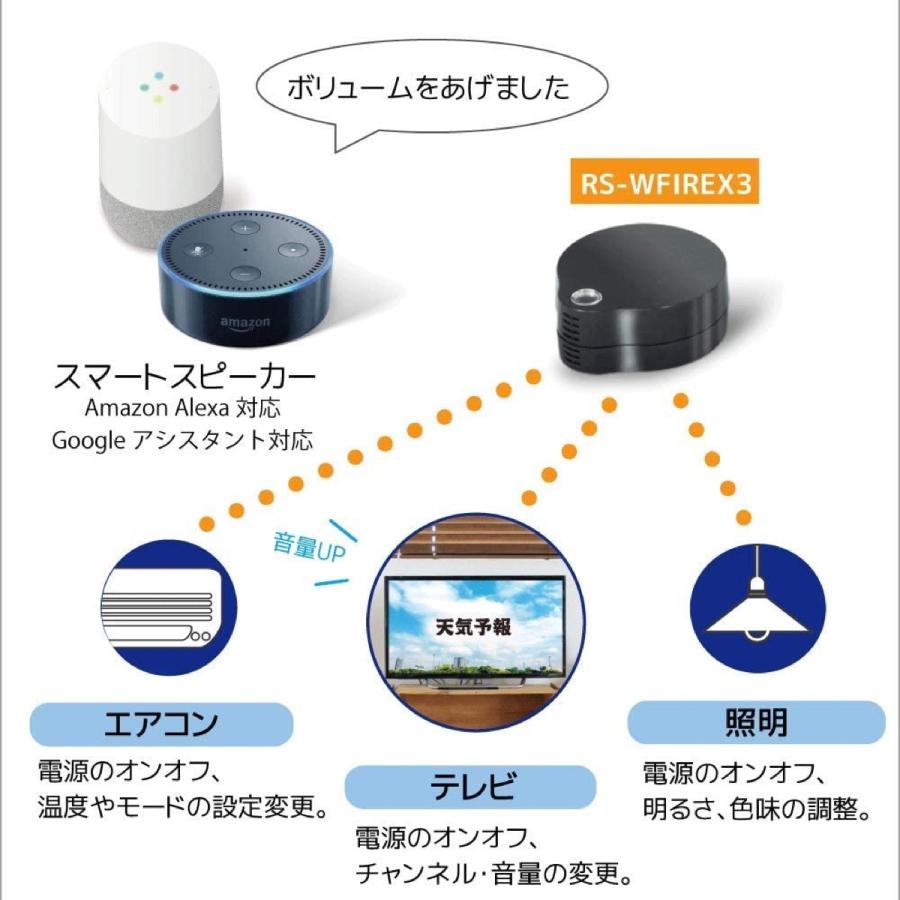 ラトック RS-WFIREX3 スマート家電コントローラー Alexa Google  見守り リモコン Ratoc (06) | RATOC Systems | 03