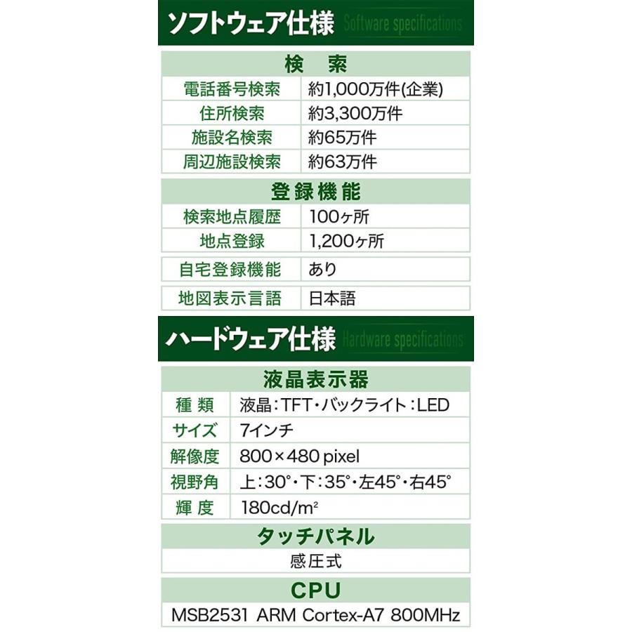VERSOS VS-KT002 ポータブル カーナビ 7インチ 2021年度 ベルソス (08) | VERSOS | 08