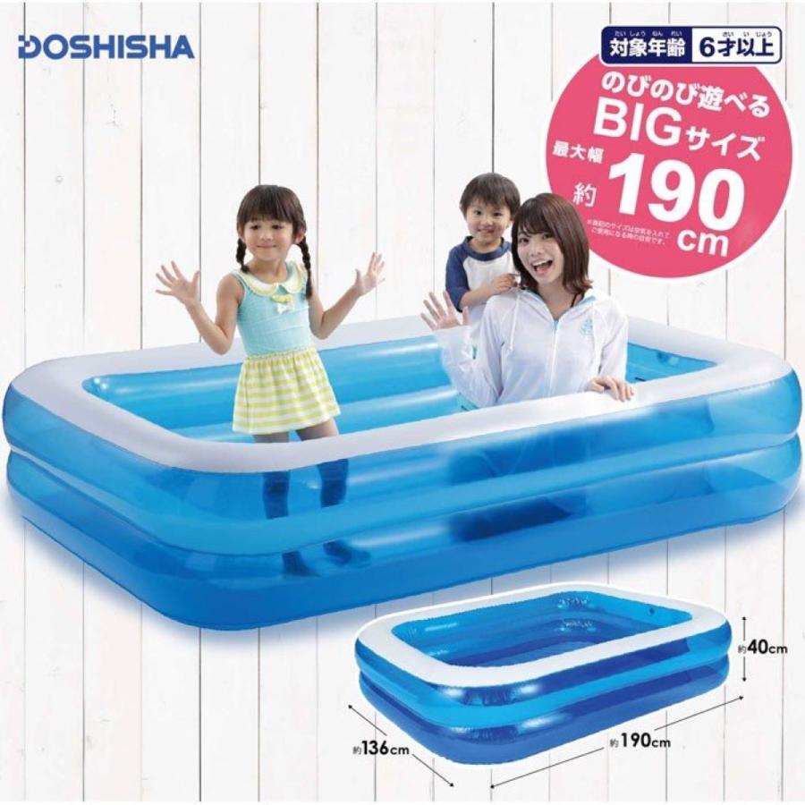 大型ファミリープール 190cm ビニールプール 大型 ジャンボ DOSHISHA  DJ-18023 (F) | DOSHISHA | 01