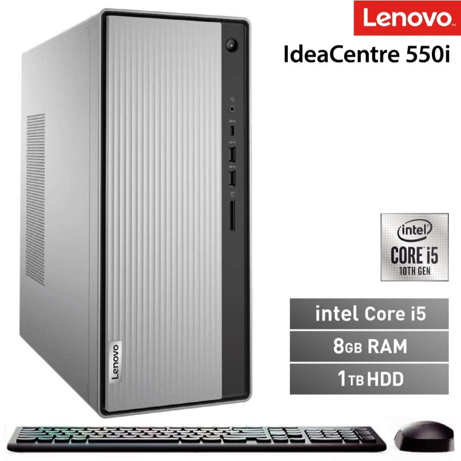 Lenovo 90NA004RJP IdeaCentre 550i Core i5 10400 8GB メモリー 大容量 1TB HDD レノボ (12) | Ideacentre