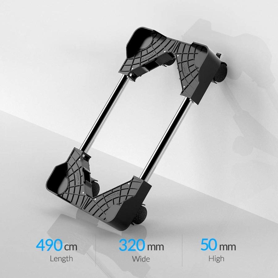 【処分特価】 ORICO CPB4-BK-BP CPUスタンド デスクトップ用 PCワゴン キャスター付き  オリコ (10) |  | 06