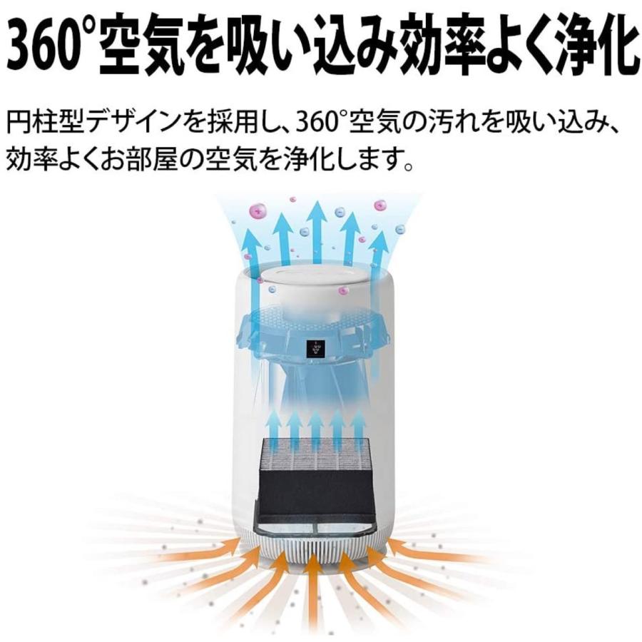 SHARP FU-RC01 小型 空気清浄機 プラズマクラスター 7000 スタンダード 6畳 ナイトライト FU-NC01-W シャープ (R) | SHARP | 08