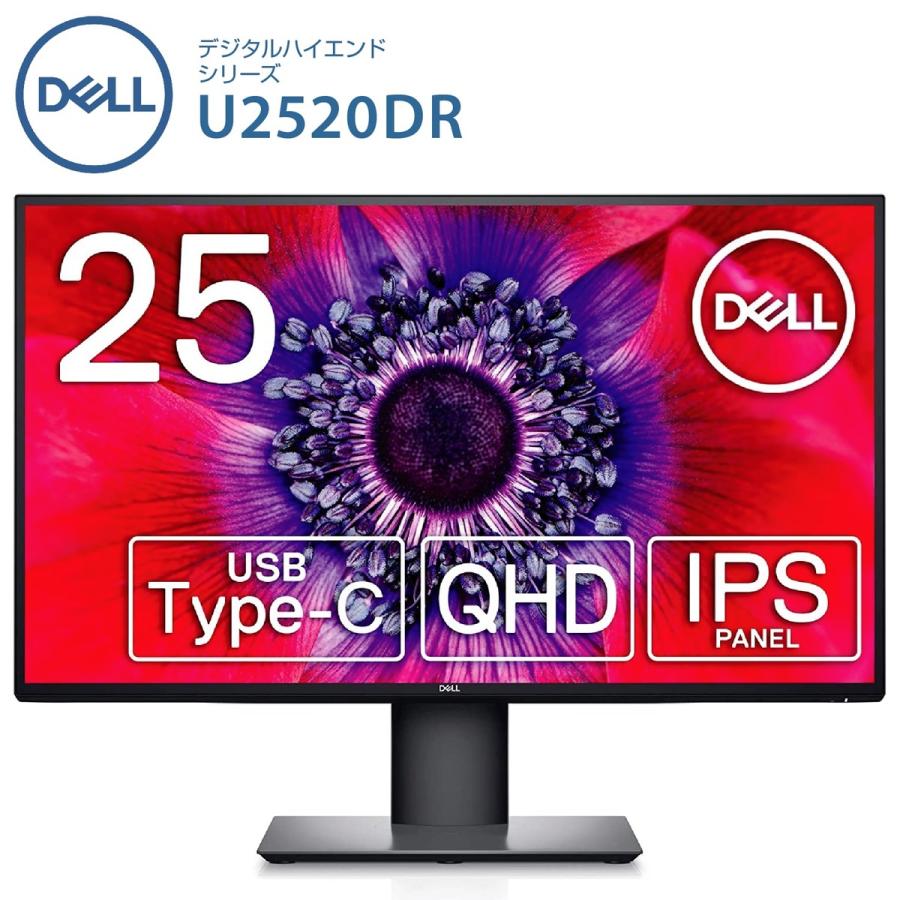 Dell U2520DR 25インチ HDR USB-C モニタ− DCI-P3 95％ ディスプレイ 液晶 デル (16) | DELL