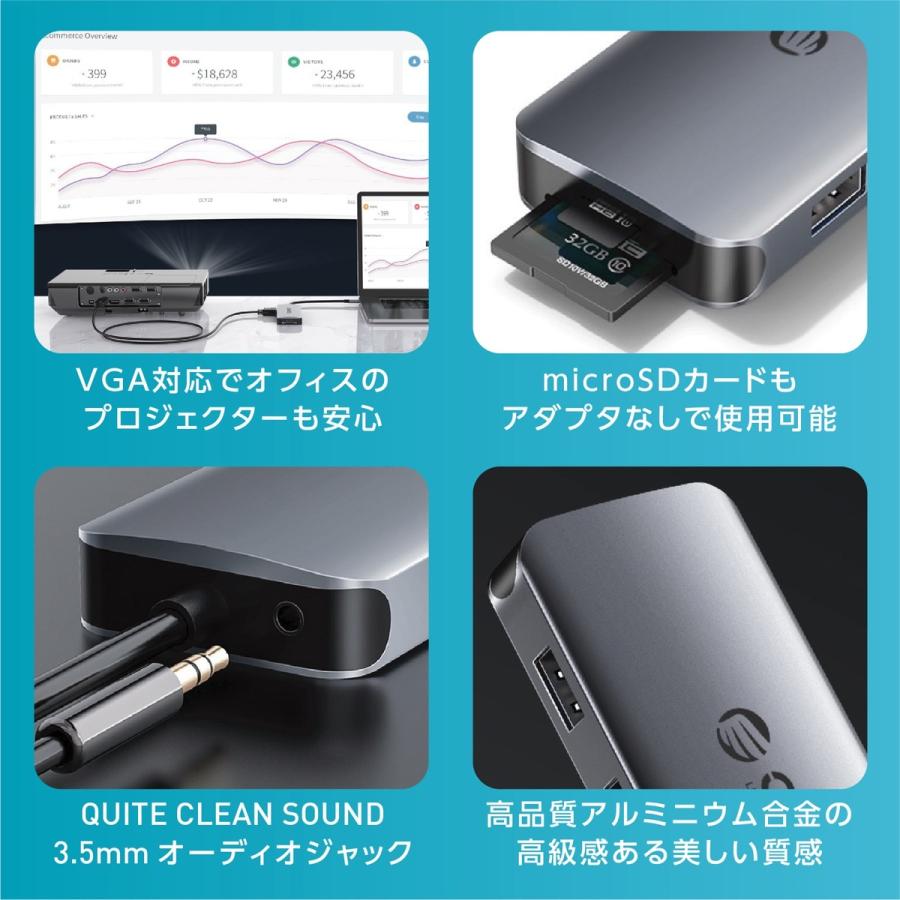 ORICO MC-U111P USB Type-C マルチ ドッキングステーション MC-U111P-V1-GY-BP オリコ (06) |  | 07