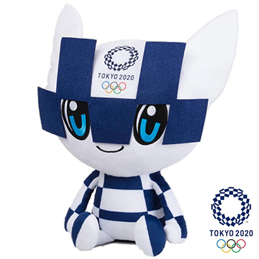 ミライトワ ぬいぐるみ L ブルー 高さ40cm 東京2020 オリンピック Lサイズ (08) | 