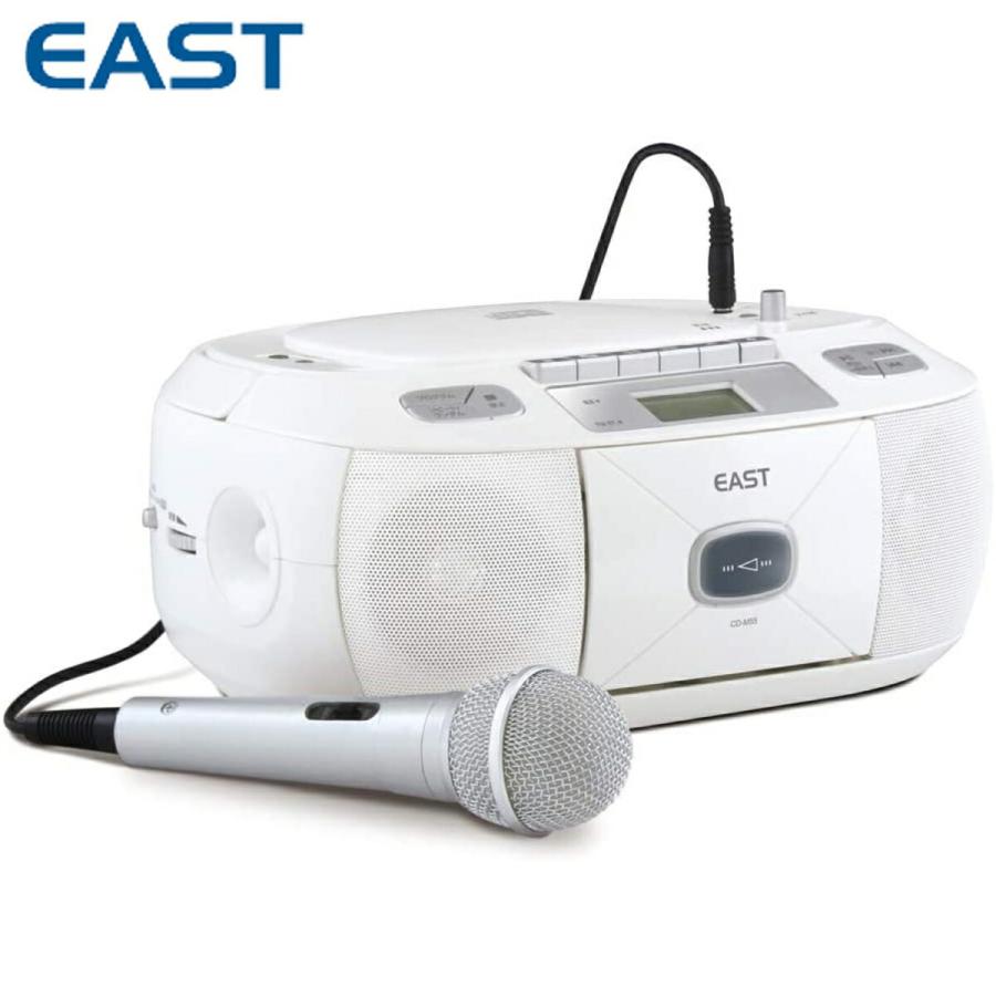 EAST CD-M55 マイク付 CDラジカセ ラジオ AM FM  アズマ (10) | EAST（アズマ）