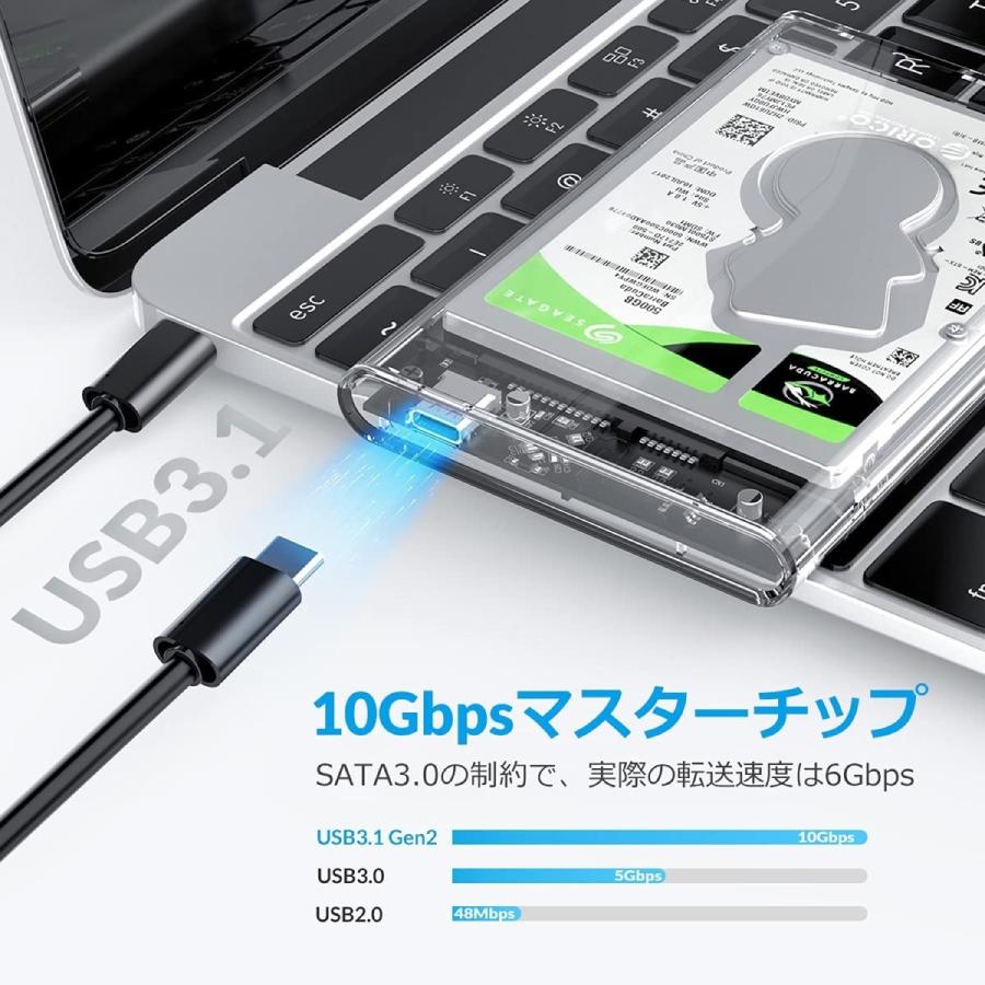 【処分特価】 ORICO 2139C3-G2 USB-C 3.1 GEN2 2.5インチ オリコ (2C) |  | 02