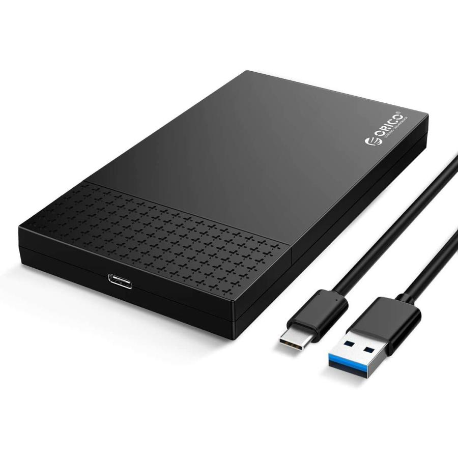 ORICO 2526C3 USB-C 2.5インチ HDDケース 3.1 GEN1 4TB 9.5mm/7mm オリコ (N) | 