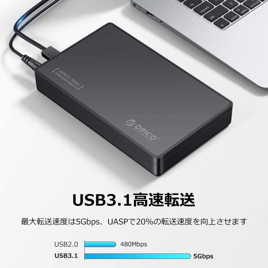 ORICO 3588C3 USB-C 3.5インチ HDDケース USB3.1 16TB 2.5 / 3.5  オリコ (N) |  | 03