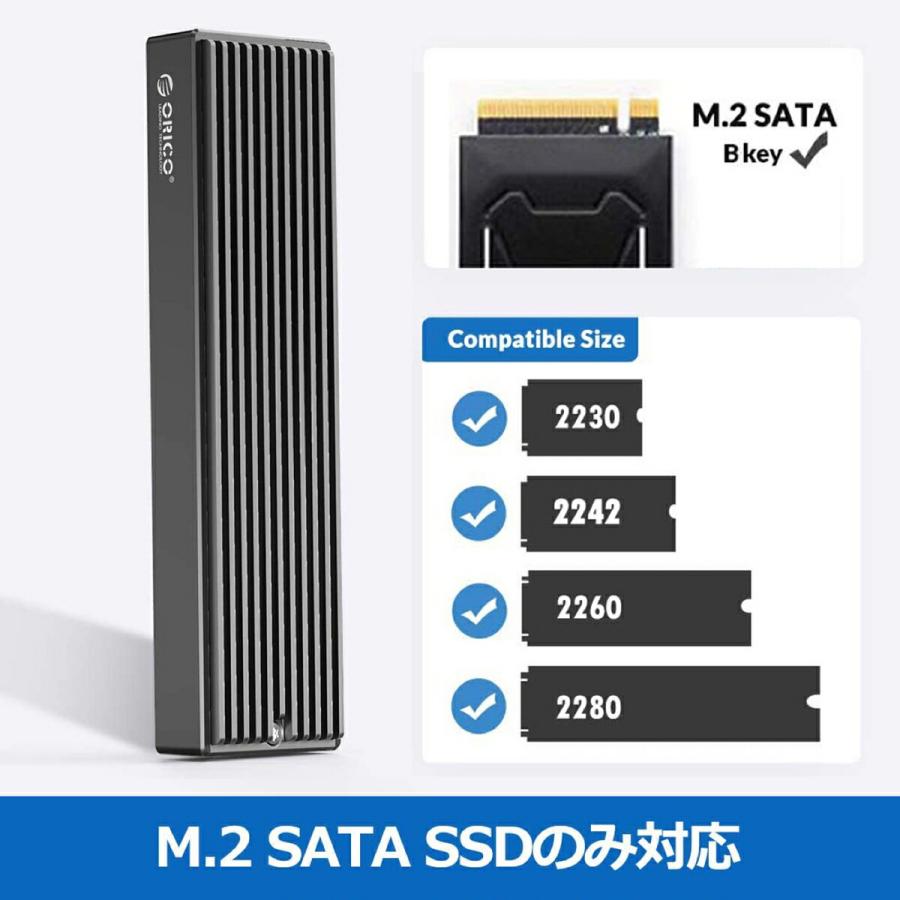 ORICO M2PF M.2 SSDケース USB-C to NGFF B-Key オリコ (05) |  | 04