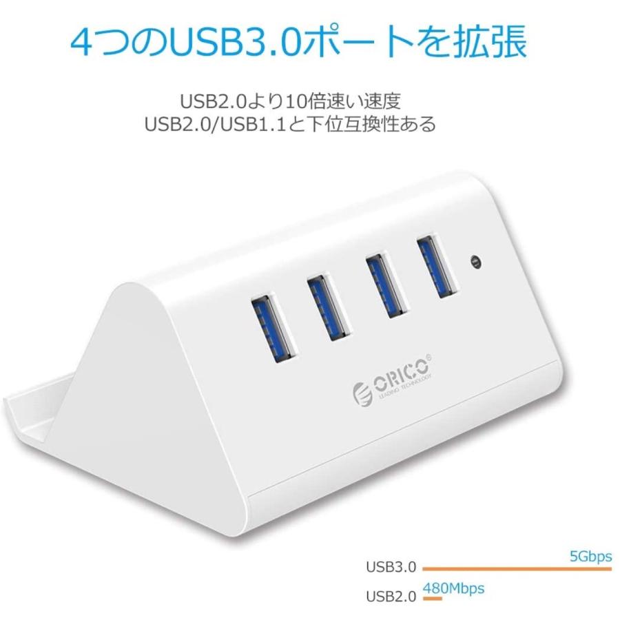 ORICO SHC-U3 USB3.0 ハブ 4ポート スマホホルダー ケーブル付 オリコ (N) |  | 05