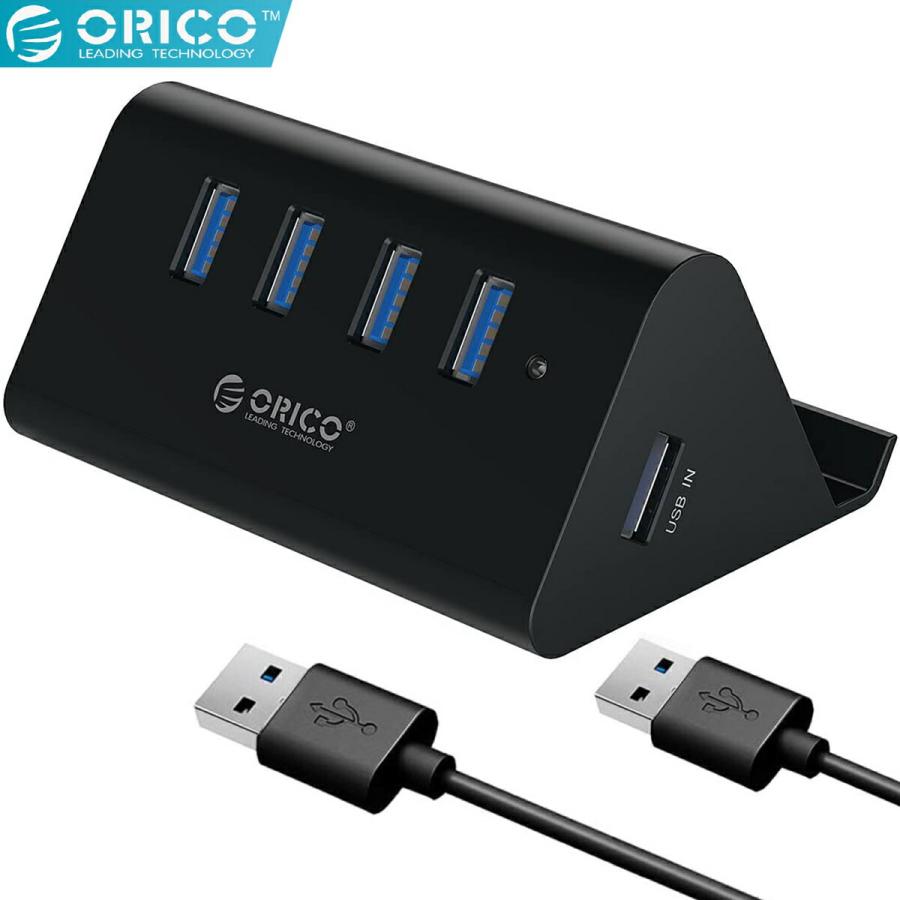 【処分特価】 ORICO SHC-U3-BK USB3.0 4ポート ハブ  三角 ブラック SHC-U3 (05) | 