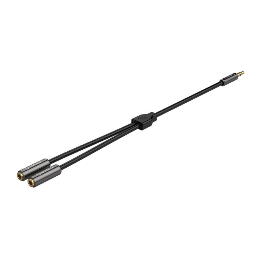 【処分特価】 ORICO AM-2F2 3.5mm オーディオ 分配ケーブル ステレオジャック AUX M to F 金メッキ オーディオケーブル 二股 2in1 0.25m オリコ (3C) |  | 07
