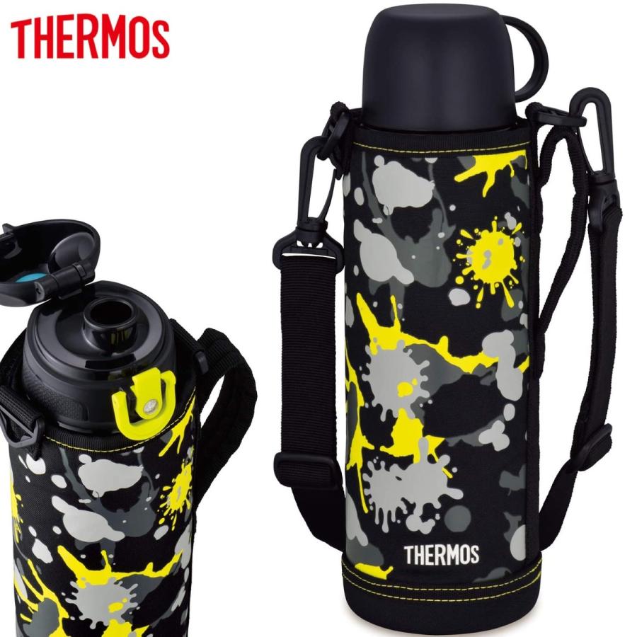 THERMOS FHO-1001WF BK-PT 水筒 1.0L 1.03L 保温 保冷 スポーツドリンク コップ 直飲み サーモス (08) | THERMOS