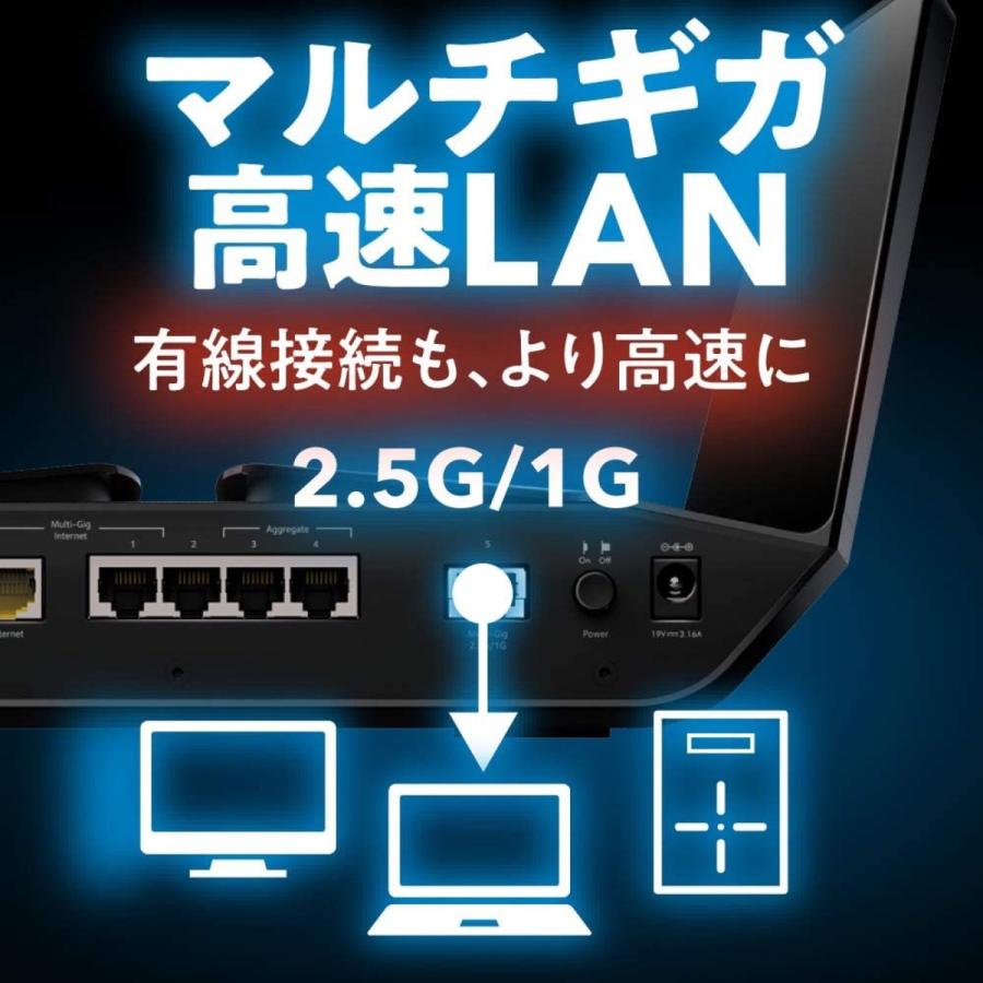 NETGEAR RAX200-100JPS Nighthawk AX12 RAX200 AX11000  W-iFiルーター  MU-MIMO ネットギア (SN) | NIGHTHAWK（NETGEAR） | 03