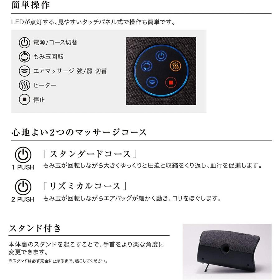 ATEX AX-HXT214gr TOR ハンドケア ハンドマッサージャー 手 指 ハンド 手のひらグレー アテックス トール (08) | TOR（アテックス） | 03