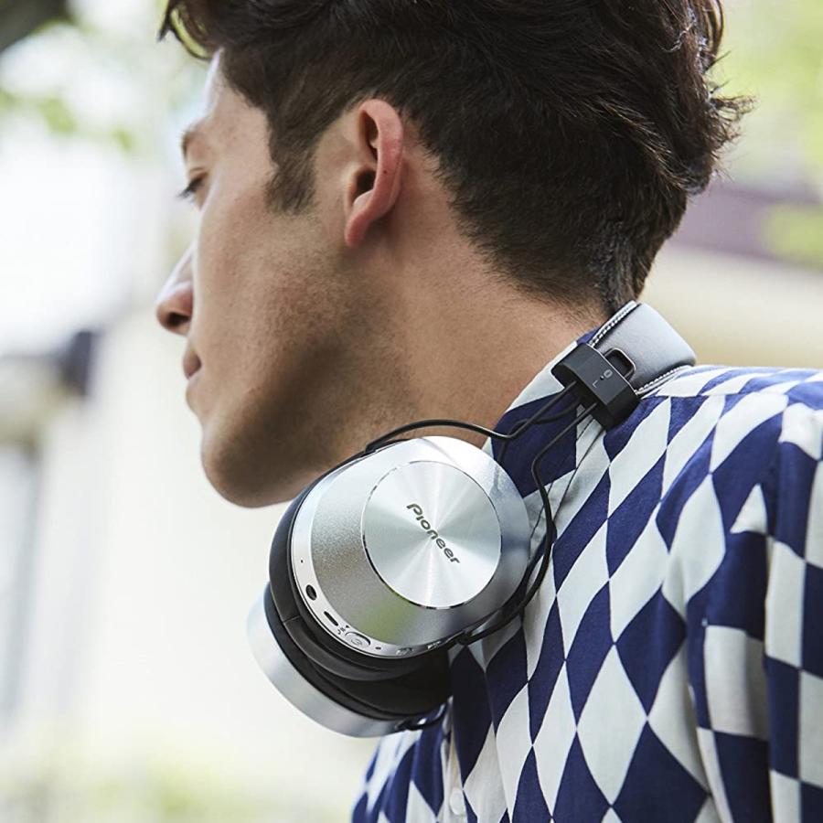 Pioneer SE-MS7BT-S Bluetooth ヘッドホンシルバー SE-MS7BT Style aptX AAC レトロモダン パイオニア (08) | Pioneer | 02