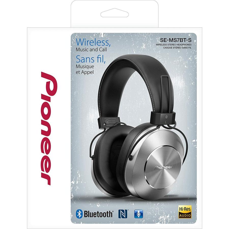 Pioneer SE-MS7BT-S Bluetooth ヘッドホンシルバー SE-MS7BT Style aptX AAC レトロモダン パイオニア (08) | Pioneer | 08