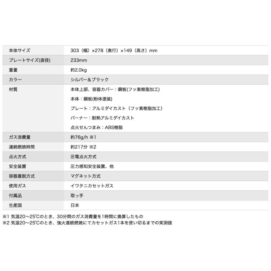 イワタニ CB-SLG-2 やきまるII カセットガススモークレス ステーキ カセットコンロ ガスコンロ Iwatani 岩谷産業 (R) | やきまる | 07