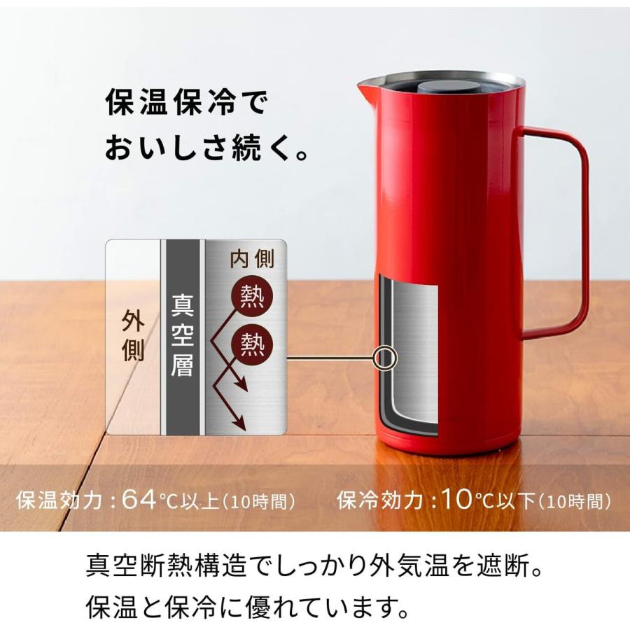 ピーコック魔法瓶 AHW-100 リビング ポット 1L 保温ポット ステンレス 魔法瓶 1リットル ピーコック (F) | ピーコック魔法瓶工業 | 03