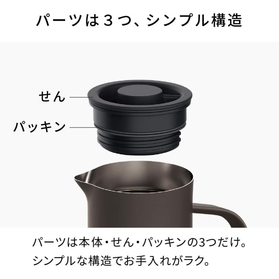 ピーコック魔法瓶 AHW-100 リビング ポット 1L 保温ポット ステンレス 魔法瓶 1リットル ピーコック (F) | ピーコック魔法瓶工業 | 05