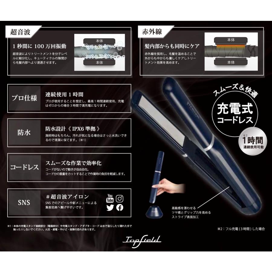 Topfield USI-01 ケアライズ プレミアム ウルトラソニック 超音波アイロン Premium Carerise トップフィールド (06) |  | 02