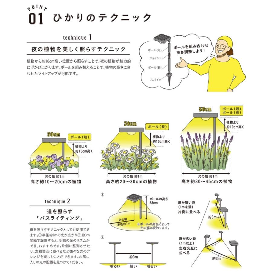 タカショー 花のひかり ソーラーライト ひかりノベーション 2個セット 庭 防水  LEDIUS HOME LGS-LH02P (08) | タカショー | 03