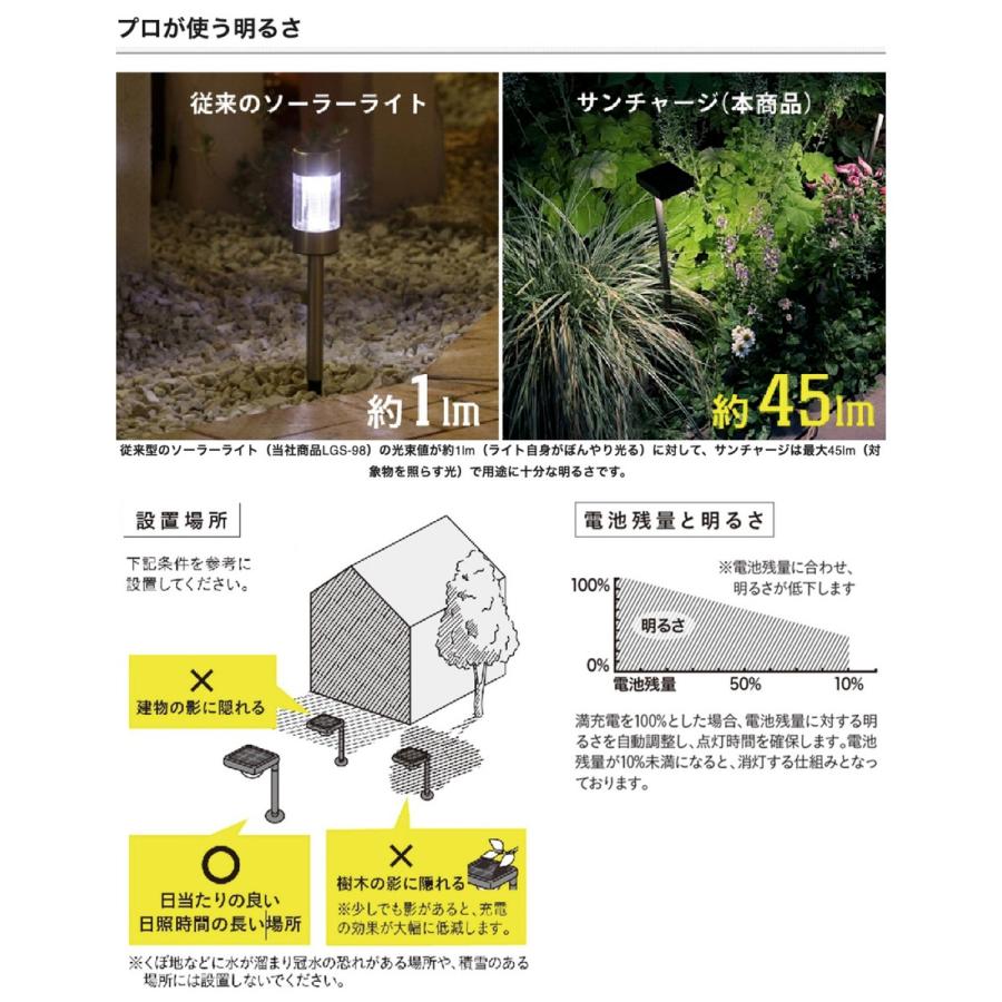 タカショー 花のひかり ソーラーライト ひかりノベーション 2個セット 庭 防水  LEDIUS HOME LGS-LH02P (08) | タカショー | 05
