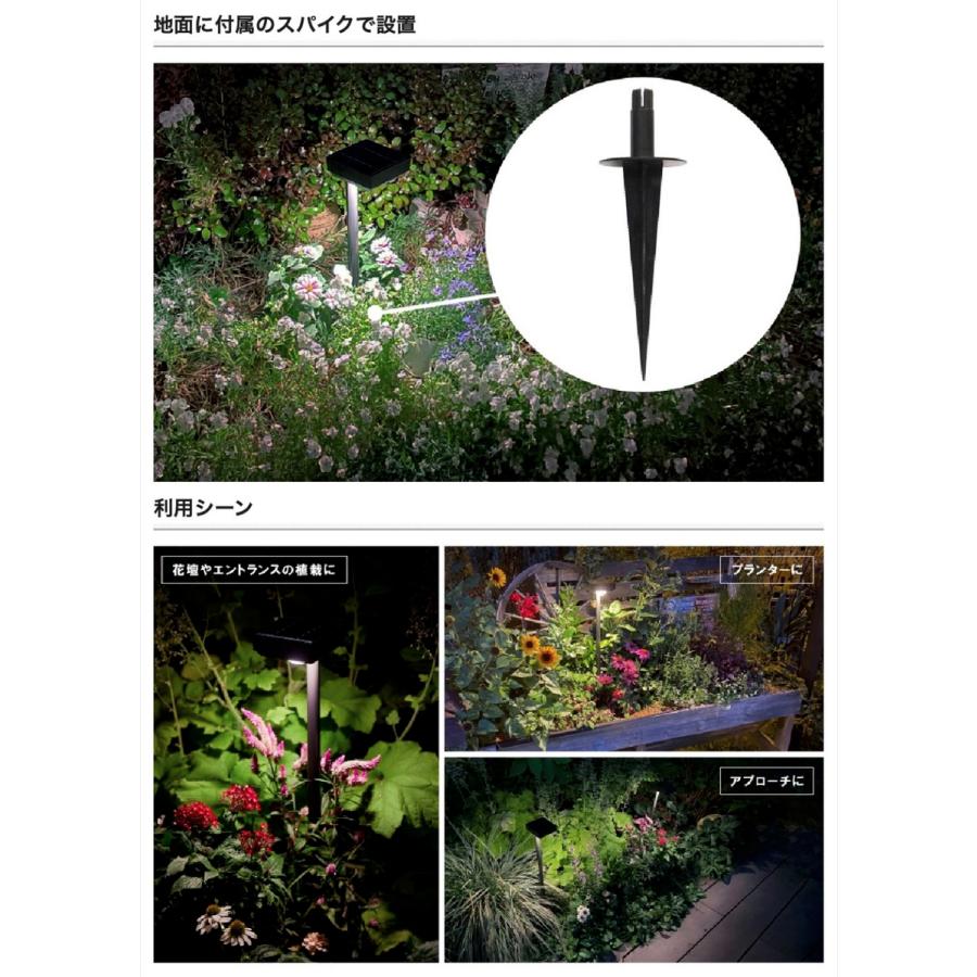 タカショー 花のひかり ソーラーライト ひかりノベーション 2個セット 庭 防水  LEDIUS HOME LGS-LH02P (08) | タカショー | 07