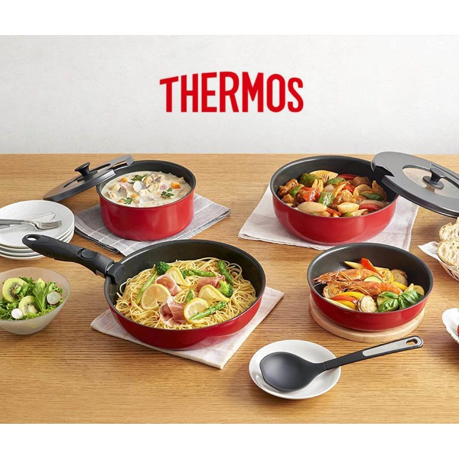 THERMOS KSB-9A R 取っ手のとれるフライパン 9点セットガス火 IH 100V 200V 対応 サーモス (10) | THERMOS | 01