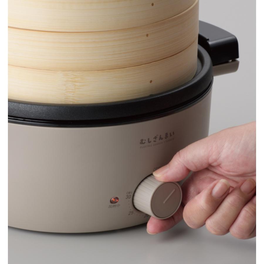 APIX むしざんまい AMZ-450GY 電気せいろ蒸し器 蒸し器 せいろ 2段 レシピブック付き アピックス (10) | APIX INTERNATIONAL | 04