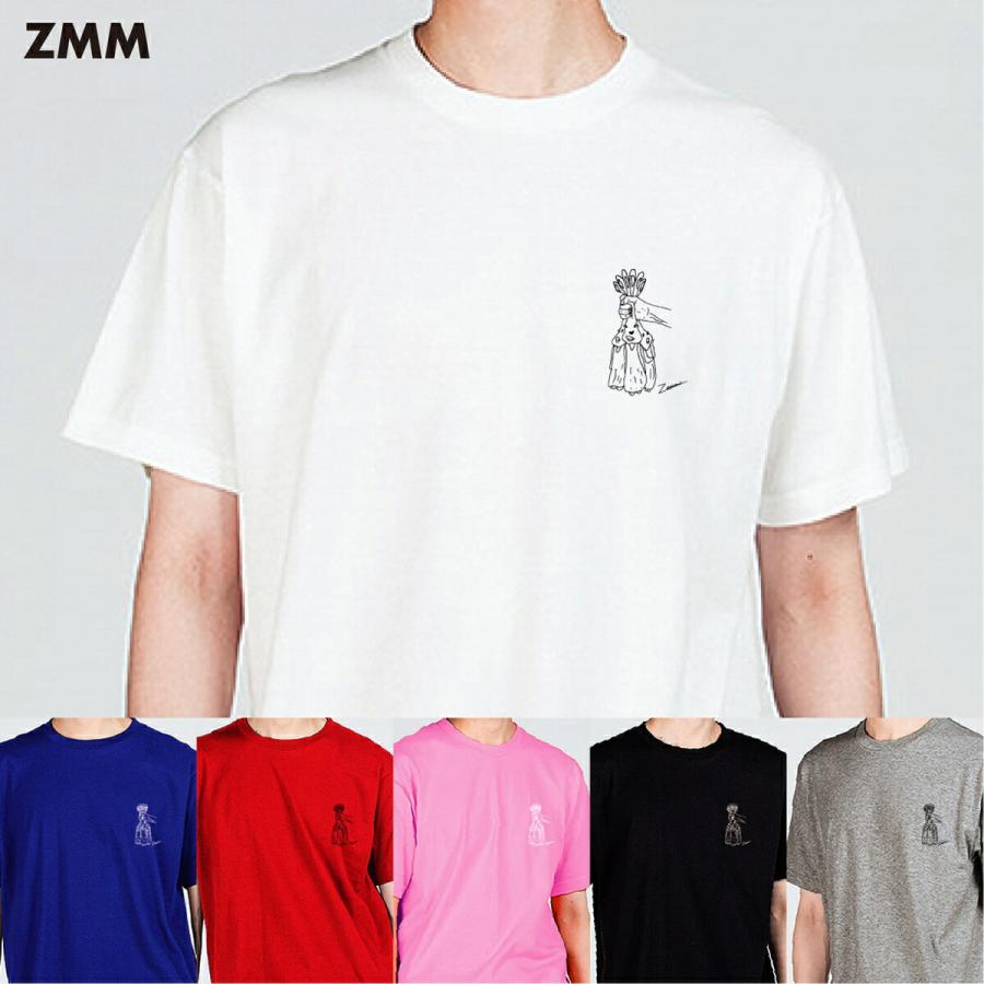 ZMM art T-shirt 吊兎 ツルシウサギ (ポイント) S M L アート Tシャツ (Z) | 