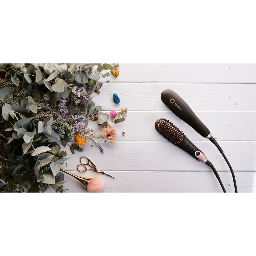 アゲツヤ QS-17108  ポータブル ミニブラシ ヘアアイロン 海外対応 Agetuya MINI BRUSH ローネジャパン(06) | Agetuya | 08