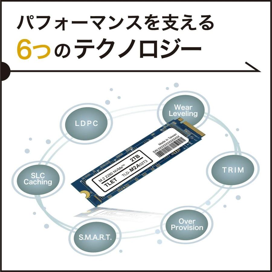 東芝エルイートレーディング TLD-M2A02T3 内蔵SSD 2TB 3,000MB/s M2A シリーズ TLET (3C) |  | 03