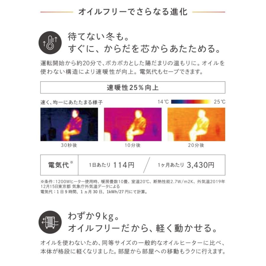 Dimplex ECR12TI オイルフリーヒーター B03 ブリットシリーズ 8〜10畳 1200W ディンプレックス (16) | Dimplex | 04