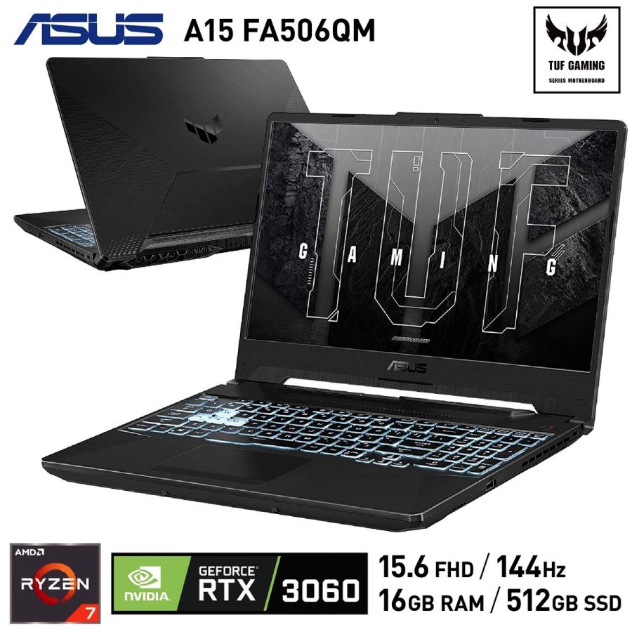 ASUS FA506QM-R7R3060W11 TUFGaming A15 FA506QM ゲーミング 16GB SSD 512GB エイスース (10) | TUF Gaming