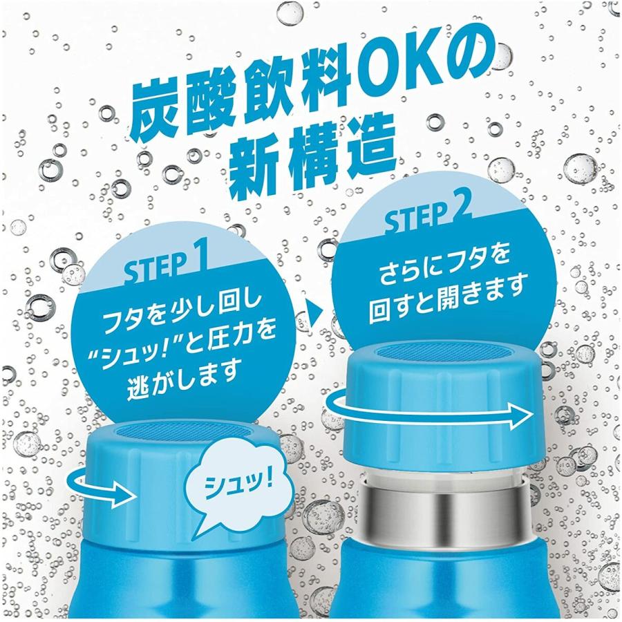 THERMOS FJK-750 保冷炭酸飲料ボトル 750ml 炭酸 シルバー レッド ライトブルー 0.75L サーモス (06) | THERMOS | 02