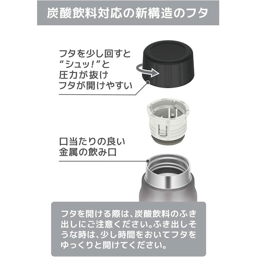 THERMOS FJK-750 保冷炭酸飲料ボトル 750ml 炭酸 シルバー レッド ライトブルー 0.75L サーモス (06) | THERMOS | 04